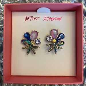 Betsey Johnson dragonfly earrings